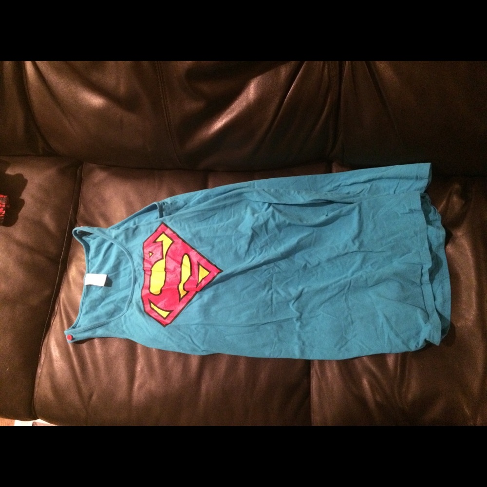 Superman long tank top